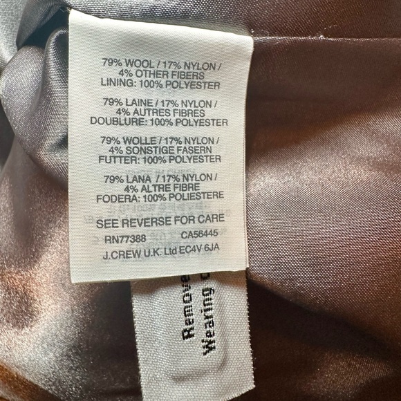 J. Crew gray classic duffle coat with toggles Size 12 - Picture 13 of 16